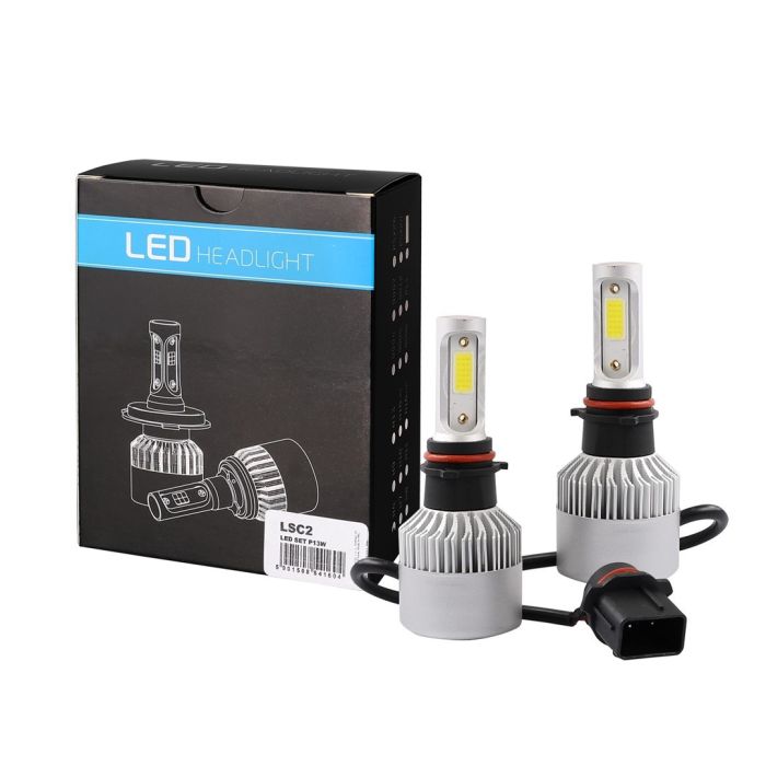  P13W LED SET C6 9-32V 6.500K 10.000lm 4 X 10W ΛΑΜΠΑ ΜΕ COB EPISTAR 1021 LED ΚΑΙ ΑΝΕΜΙΣΤΗΡΑΚΙ M-TECH - 2 ΤΕΜ. 
