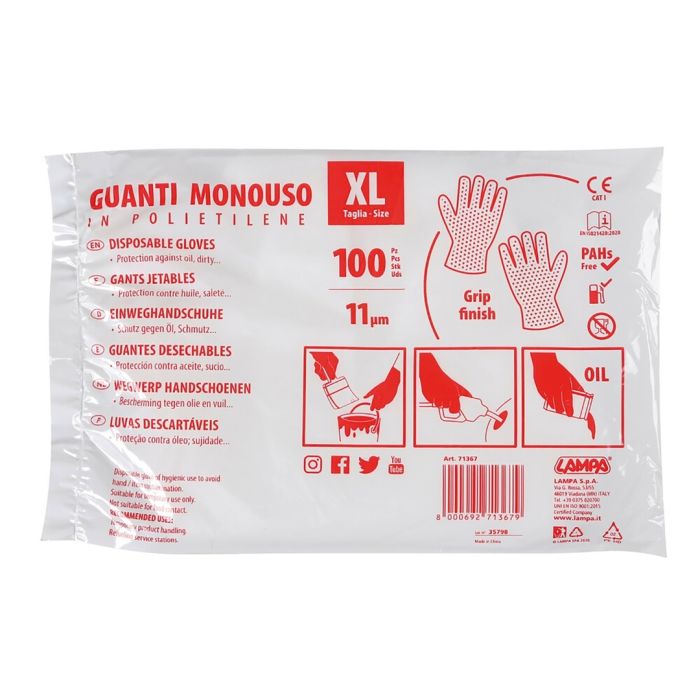  ΓΑΝΤΙΑ ΜΙΑΣ ΧΡΗΣΗΣ JOLLY (XL)  ΣΕ ΣΑΚΟΥΛΑ 100ΤΕΜ. 
