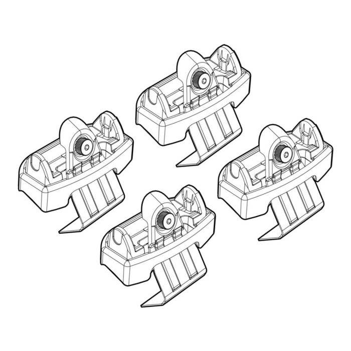  RENAULT CLIO 5D 11/12+ KIT ΑΚΡΑ (ΠΟΔΙΑ) ΓΙΑ ΜΠΑΡΕΣ NORDRIVE 