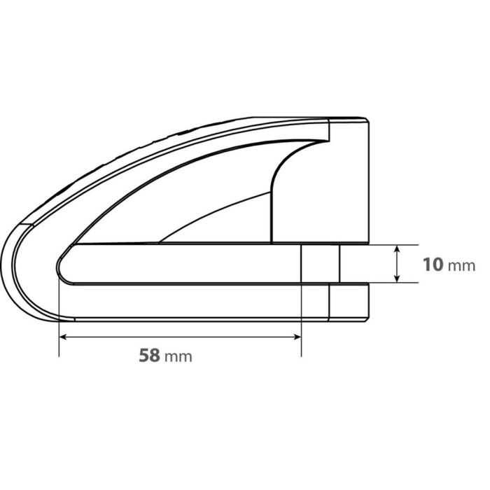  ΑΝΤΙΚΛΕΠΤΙΚΟ ΔΙΣΚΟΦΡΕΝΟΥ STONE XL ΜΑΥΡΟ 10 mm (2 ΚΛΕΙΔΙΑ) 