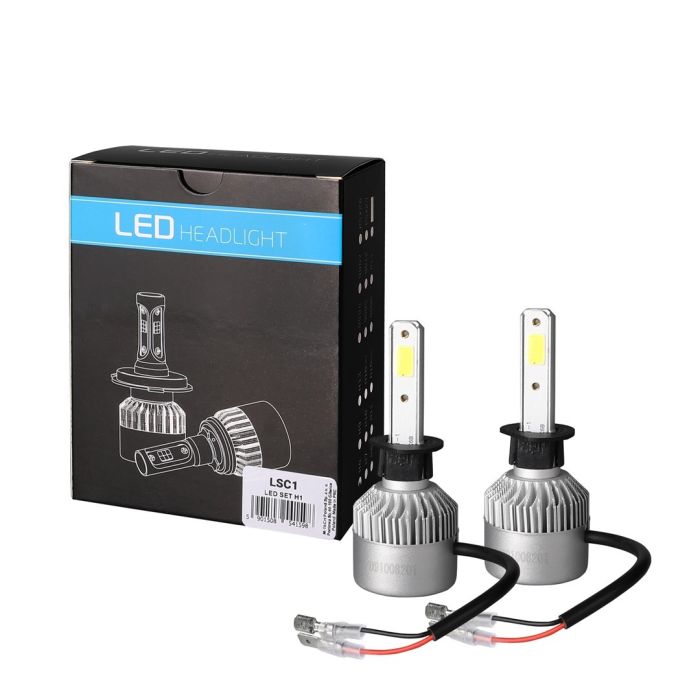  H1 LED SET C6 9-32V 6.500K 10.000lm 4 X 10W ΛΑΜΠΑ ΜΕ COB EPISTAR 1021 LED ΚΑΙ ΑΝΕΜΙΣΤΗΡΑΚΙ M-TECH - 2 ΤΕΜ. 