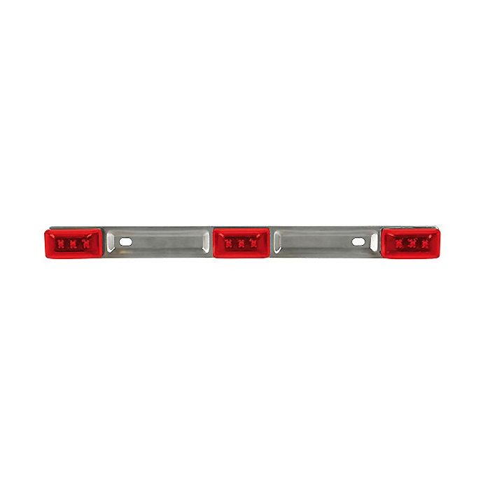  ΜΕΤΑΛΛΙΚΗ ΜΠΑΡΑ ΜΕ 3 ΦΩΤΑ LED 24V 