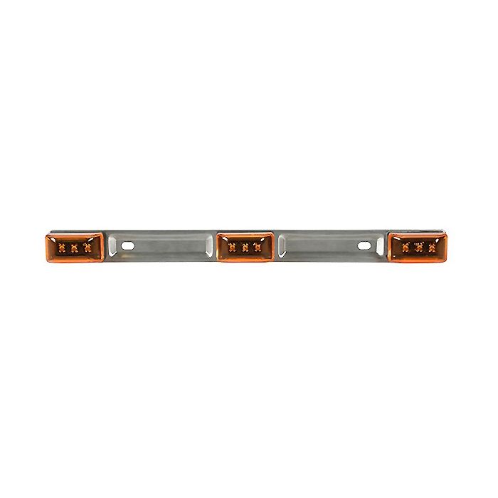  ΜΕΤΑΛΛΙΚΗ ΜΠΑΡΑ ΜΕ 3 ΦΩΤΑ LED 24V 