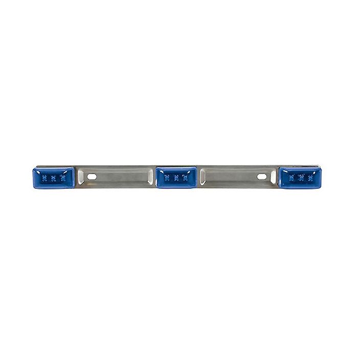  ΜΕΤΑΛΛΙΚΗ ΜΠΑΡΑ ΜΕ 3 ΦΩΤΑ LED 24V 
