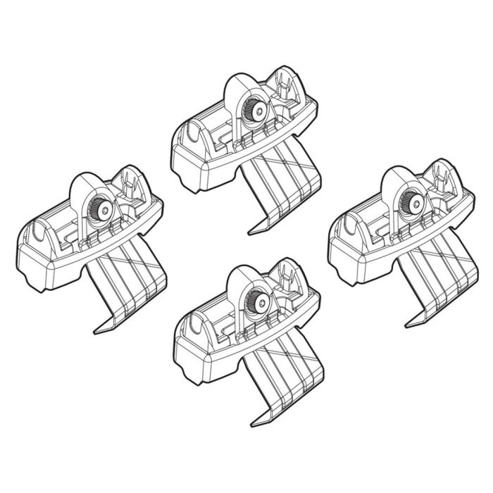  VOLVO S90 4D 09/16+ KIT ΑΚΡΑ (ΠΟΔΙΑ) ΓΙΑ ΜΠΑΡΕΣ NORDRIVE 