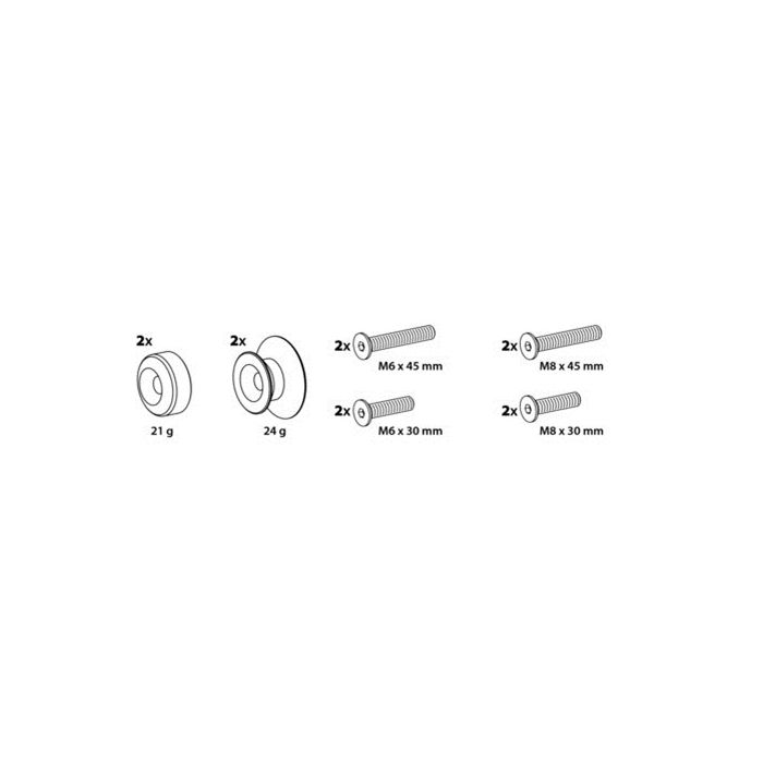  ΒΙΔΕΣ ΣΤΗΡΙΞΗΣ ΠΕΤΑΛΟΥ 6/8mm ΧΡΥΣΟ 