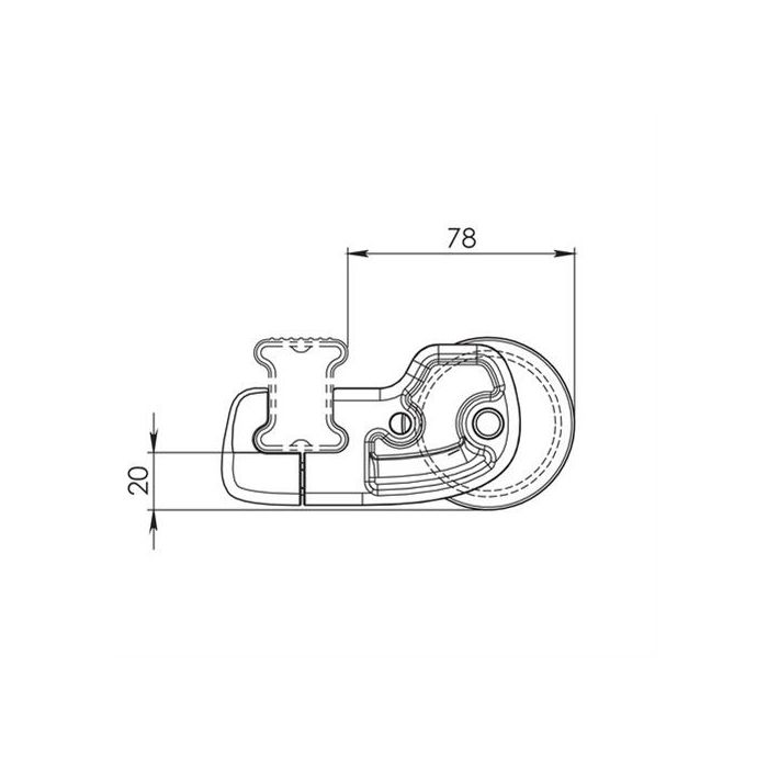  ROLLER ΓΙΑ ΜΠΑΡΕΣ ΜΑΥΡΕΣ Κ-0 L64CM 