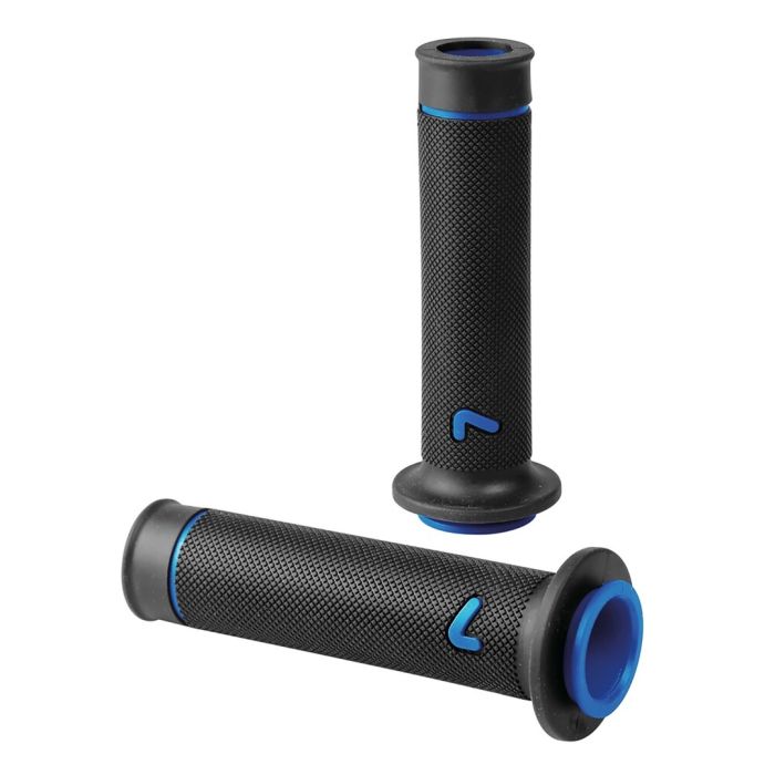  ΧΕΙΡΟΛΑΒΕΣ ΤΙΜΟΝΙΟΥ ΜΗΧΑΝΗΣ SPORT-GRIP ΜΑΥΡΟ/ΜΠΛΕ (22 mm-12cm/25mm-12,5cm) LAMPA - 2 ΤΕΜ. 