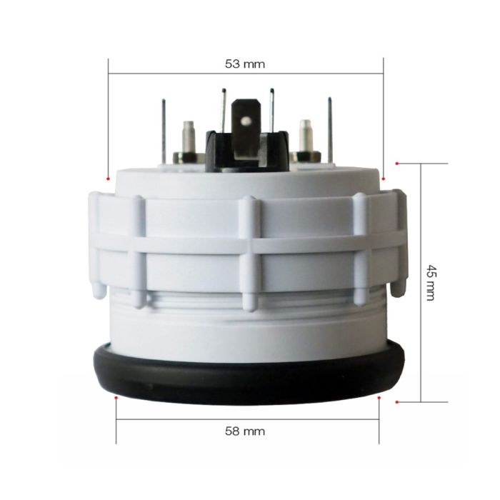  ΟΡΓΑΝΟ ΠΙΕΣΗΣ ΛΑΔΙΟΥ BLACK LINE 58mm ΜΕ ΛΕΥΚΟ ΦΩΤΙΣΜΟ LED (ΜΑΥΡΟ ΚΑΝΤΡΑΝ/ΜΑΥΡΟ ΠΛΑΙΣΙΟ) 