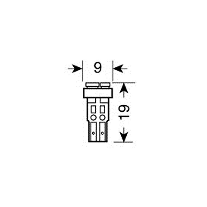  T5 12V ΛΕΥΚΟ 3SMDx1CHIPS HYPER-LED2 