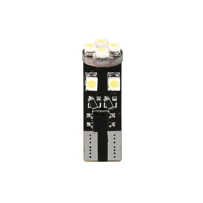  T10 W5W 12V W2,1x9,5d 100lm HYPER-LED24 6.500K ΛΕΥΚΟ 8SMDx3chips (ΚΑΡΦΩΤΟ - CAN-BUS) 2ΤΕΜ. 