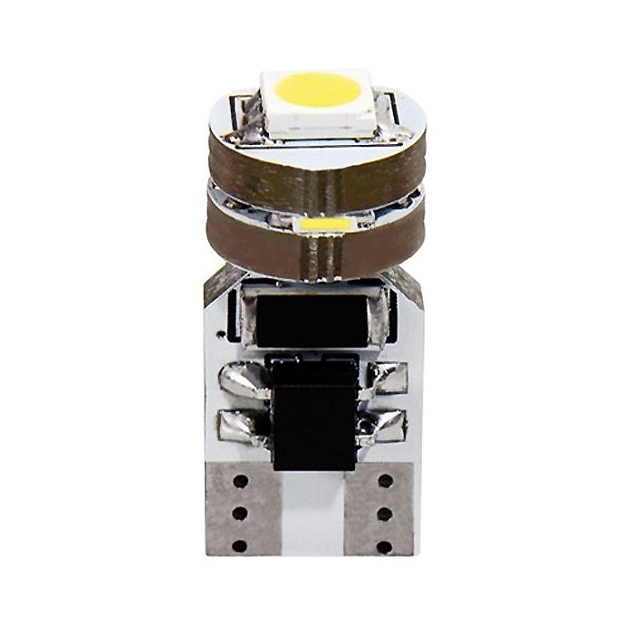  T10 W5W 12V W2,1x9,5d 20lm HYPER-LED12 ΛΕΥΚΟ 4SMDx3chips (ΚΑΡΦΩΤΟ-ΔΙΠΛΗΣ ΠΟΛΙΚΟΤΗΤΑΣ CAN-BUS) 2ΤΕΜ. 