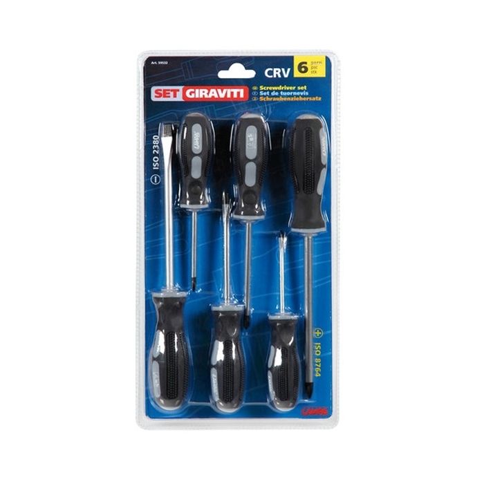 ΣΕΤ ΚΑΤΣΑΒΙΔΙΑ ΜΕ ΜΑΓΝΗΤΙΚΗ ΜΥΤΗ ΧΡΩΜΙΟ-ΒΑΝΑΔΙΟ (CRV) 6 ΤΕΜΑΧΙΑ: ΙΣΙΑ ΜΥΤΗ=3/ ΣΤΑΥΡΟΣ ΜΥΤΗ=3)