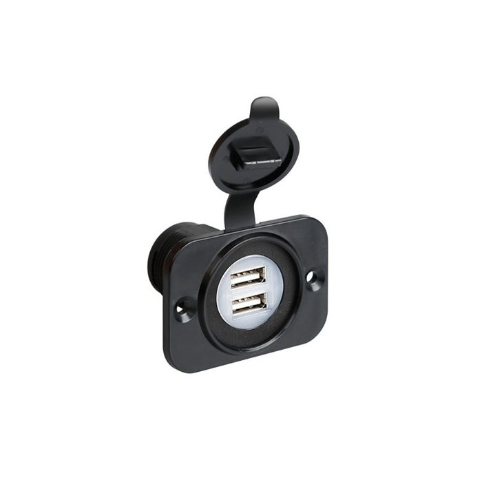  ΠΡΙΖΑ ΦΟΡΤΙΣΗΣ ΜΕ ΚΑΠΑΚΙ ΜΕ 2 USB 12/24V EXT-8 