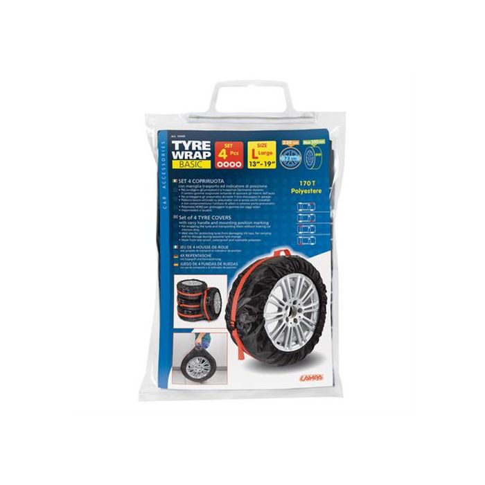  ΤΣΑΝΤΕΣ ΜΕΤΑΦΟΡΑΣ 4 ΕΛΑΣΤΙΚΩΝ TYRE WRAP BASIC (L) 13-19 INCH 