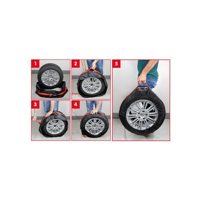  ΤΣΑΝΤΕΣ ΜΕΤΑΦΟΡΑΣ 4 ΕΛΑΣΤΙΚΩΝ TYRE WRAP BASIC (L) 13-19 INCH 