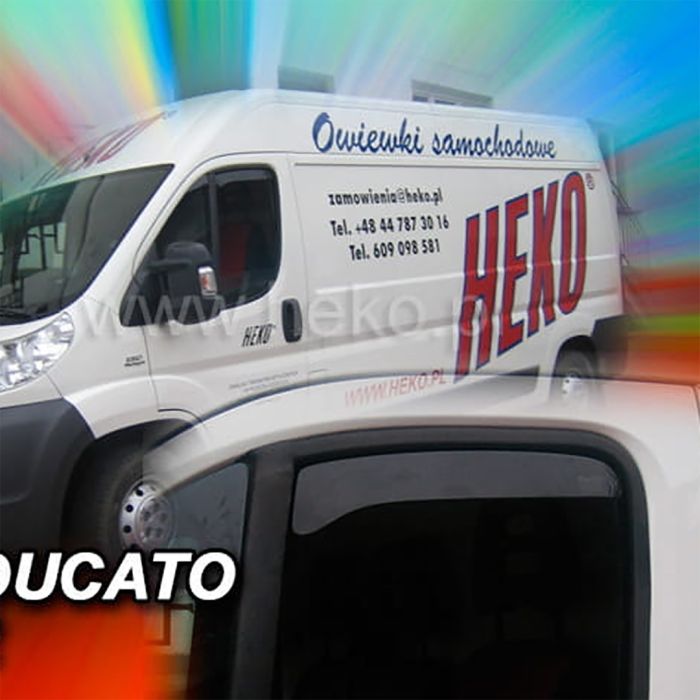  FIAT DUCATO 2006-2020 / CITROEN JUMPER 3 ΚΟΝΤΟΣ ΖΕΥΓΑΡΙ ΑΝΕΜΟΘΡΑΥΣΤΕΣ ΑΠΟ ΕΥΚΑΜΠΤΟ ΦΙΜΕ ΠΛΑΣΤΙΚΟ HEKO - 2 ΤΕΜ. 