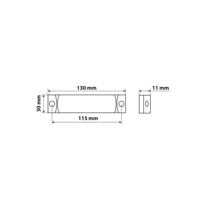  ΦΩΣ ΘΕΣΕΩΣ ΦΟΡΤΗΓΟΥ 24V 3LED ΛΕΥΚΟ 130x30mm 1ΤΕΜ. 