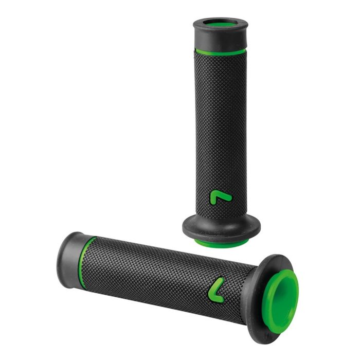  ΧΕΙΡΟΛΑΒΕΣ ΤΙΜΟΝΙΟΥ ΜΗΧΑΝΗΣ SPORT-GRIP ΜΑΥΡΟ/ΠΡΑΣΙΝΟ (22 mm-12cm/25mm-12,5cm) LAMPA - 2 ΤΕΜ. 