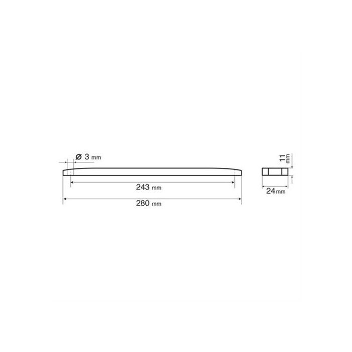  Φως Θέσεως 24V 12LED 28cm Κόκκινο Αδιάβροχο 