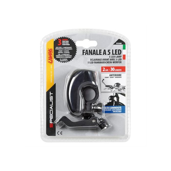  Φως ποδηλάτου SPECIALIST 5 led με διπλό σύστημα προσαρμογής 3 χρήσεις 
