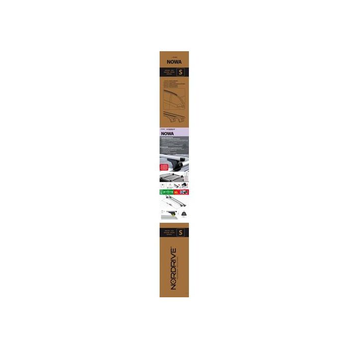  ΜΠΑΡΕΣ ΟΡΟΦΗΣ ΑΛΟΥΜΙΝΙΟΥ NOWA (S) 108cm ME FLUSH RAILING 2ΤΕΜ. ME ΚΛΕΙΔΙ 