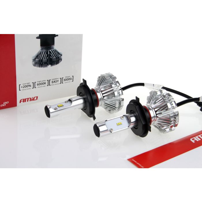  H4 SX SERIES 6/18V 40W 6.000K 3.200lm LED (ΜΕ ΨΥΚΤΡΑ - ΧΩΡΙΣ ΑΝΕΜΙΣΤΗΡΑΚΙ) 2ΤΕΜ. 