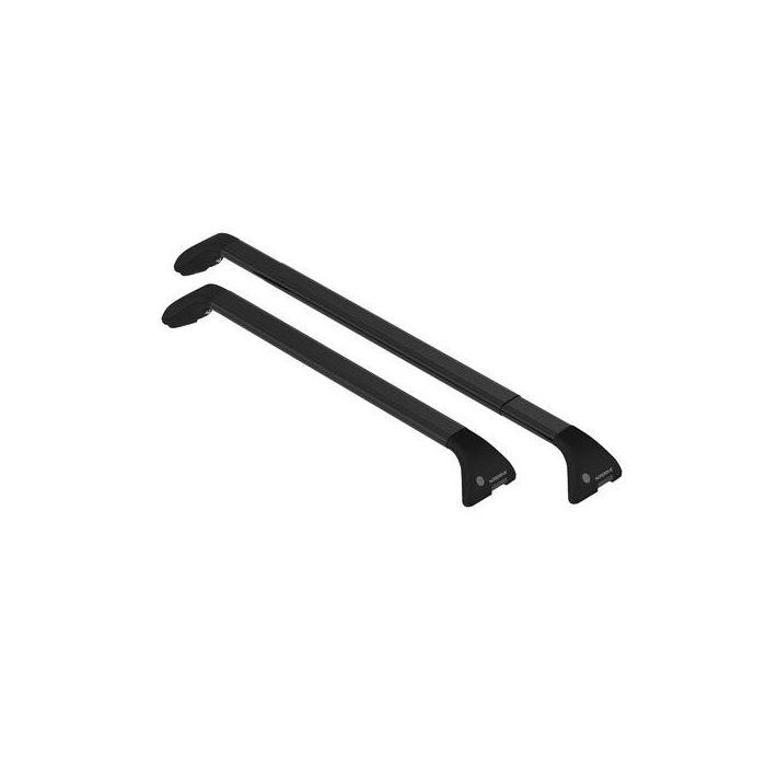  Τηλεσκοπικές Μπάρες Μαύρες SNAP-STEEL (L) 100-136cm 2τεμ. 
