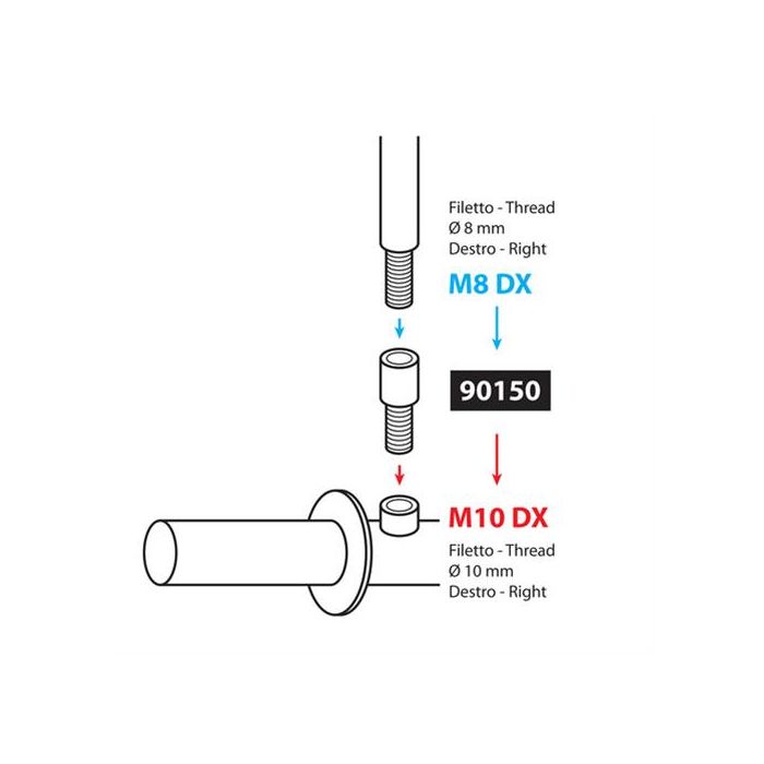  ΑΝΤΑΠΤΟΡΑΣ ΓΙΑ ΚΑΘΡΕΠΤΗ ΜΗΧΑΝΗΣ M8 DX-M10 DX -1ΤΕΜ 