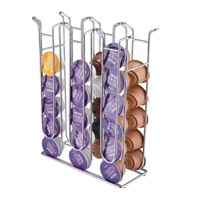  Μεταλλική Βάση για 36 Κάψουλες Καφέ Dolce Gusto 23.5 x 9.5 x 32.5 cm Bakaji 02816117 