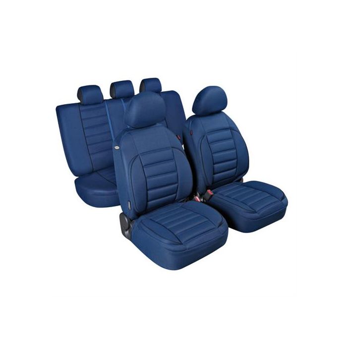  Καλύμματα Καθισμάτων DE-LUXE SPORT EDITION Υφασμα JACQUARD Σετ 4τεμ. Μπλε 