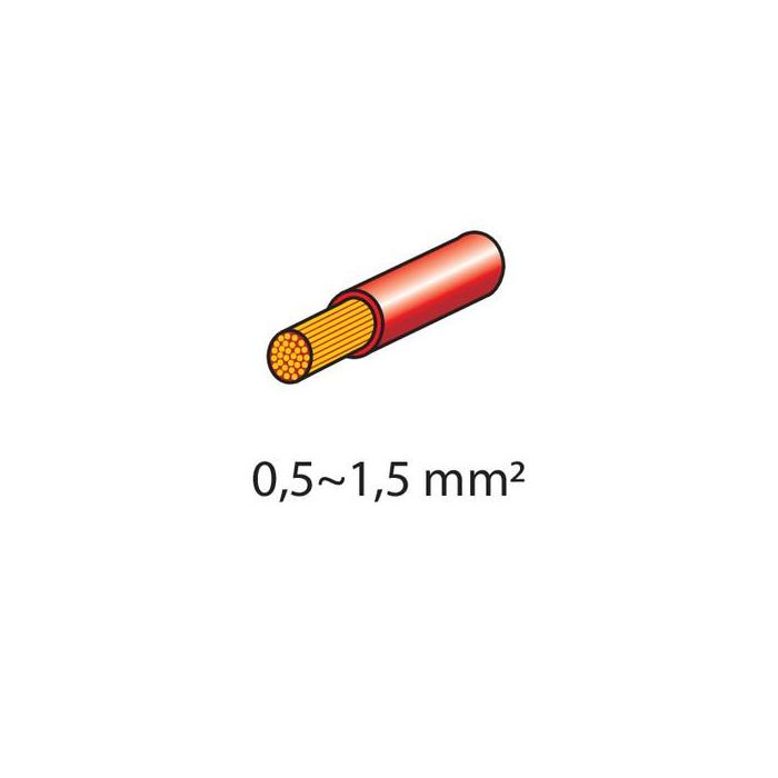  Φισάκια κιτ 2,8x0,5mm 20τεμ. Κόκκινα 