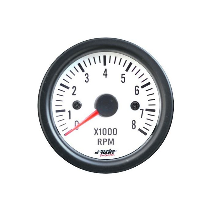  ΣΤΡΟΦΟΜΕΤΡΟ ΛΕΥΚΟ 52mm 2 INCH WHITE LINE 