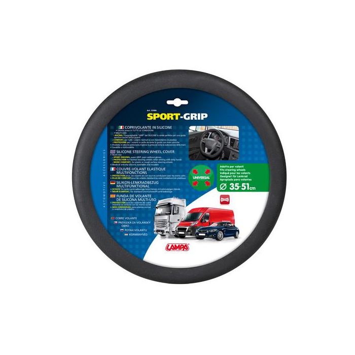  ΚΑΛΥΜΜΑ ΤΙΜΟΝΙΟΥ ΑΠΟ ΣΙΛΙΚΟΝΗ ΜΑΥΡΟ ΧΡΩΜΑ SPORT-GRIP 34/51cm 