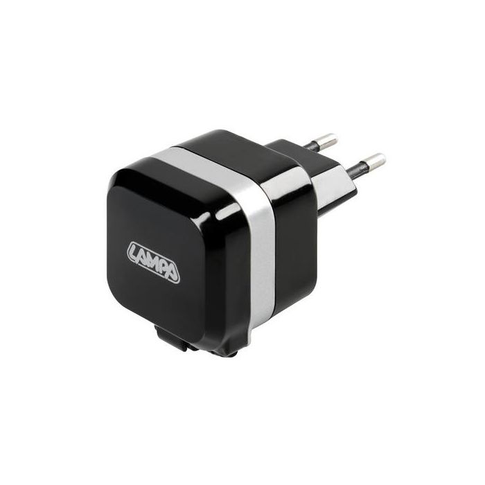  ΠΡΙΖΑ 230V 12 ΜΕ 1 USB ΚΑΙ ΚΑΛΩΔΙΟ ΦΟΡΤΙΣΗΣ MICRO USB 90cm 2400mA FAST CHARGER 