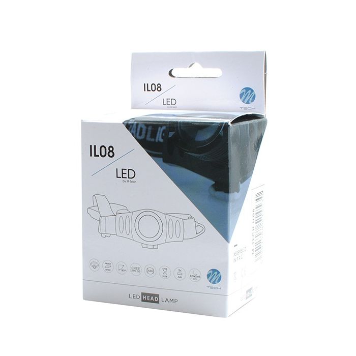  ΦΑΚΟΣ ΚΕΦΑΛΗΣ ΕΡΓΑΣΙΑΣ 150 lm 1 CREE LED ΛΕΥΚΟΥ ΦΩΤΙΣΜΟΥ ΚΑΙ ΜΕ 3 ΛΕΙΤΟΥΡΓΙΕΣ (50 x 40 x 75 mm) M-TECH 