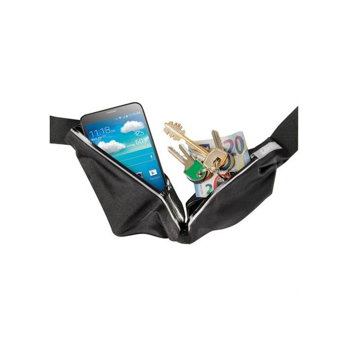  ΤΣΑΝΤΑΚΙ ΜΕΣΗΣ POUCH ΜΕ ΔΙΠΛΗ ΘΗΚΗ ΚΙΝΗΤΟΥ ΑΔΙΑΒΡΟΧΟ ΜΑΥΡΟ 