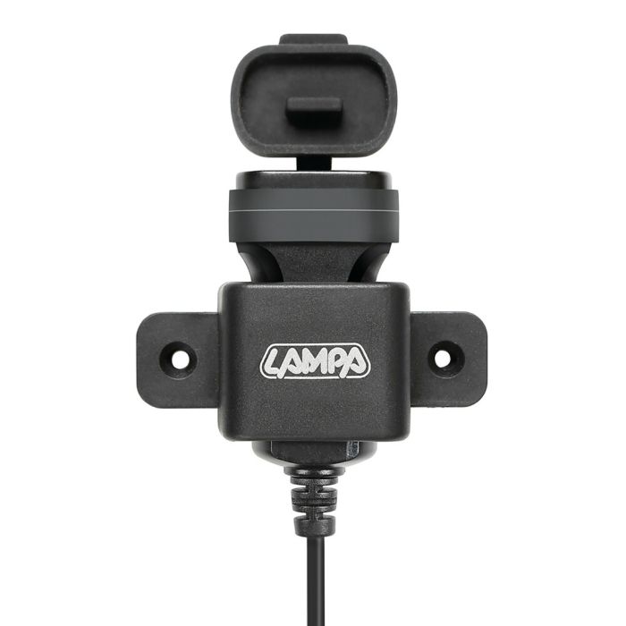  Αντάπτορας Αναπτήρα 12/24V 2,4A USB με καλώδιο 150cm για φόρτιση συσκευών 2400mA Αδιαβροχος 