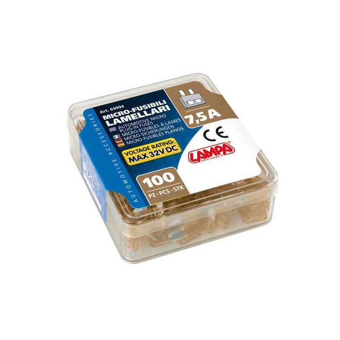 ΑΣΦΑΛΕΙΕΣ MICRO 7,5Amp 12/32V ΣΕ ΚΟΥΤΑΚΙ 100ΤΕΜ. 