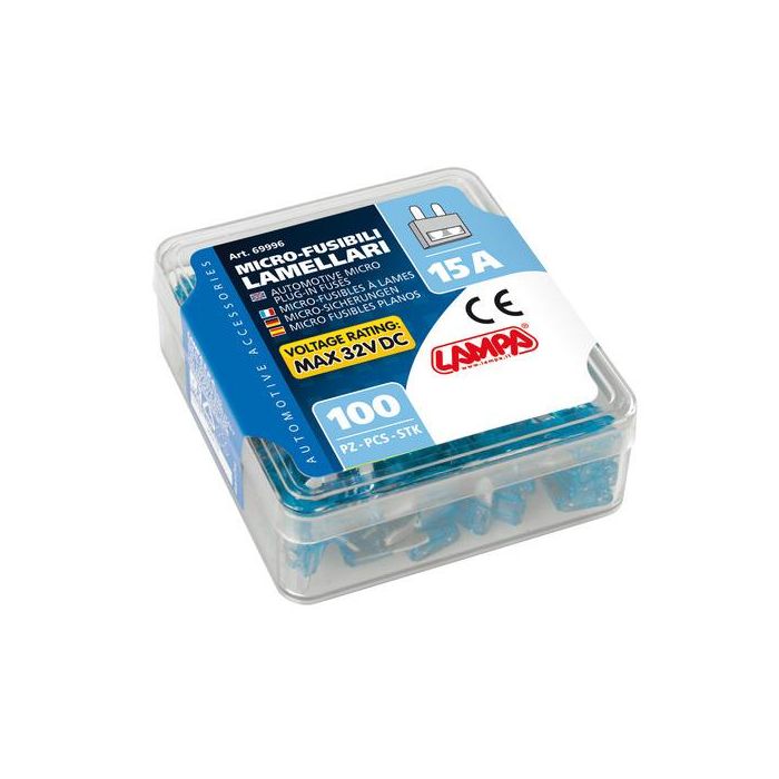  ΑΣΦΑΛΕΙΕΣ MICRO 15Amp 12/32V ΣΕ ΚΟΥΤΑΚΙ 100ΤΕΜ. 