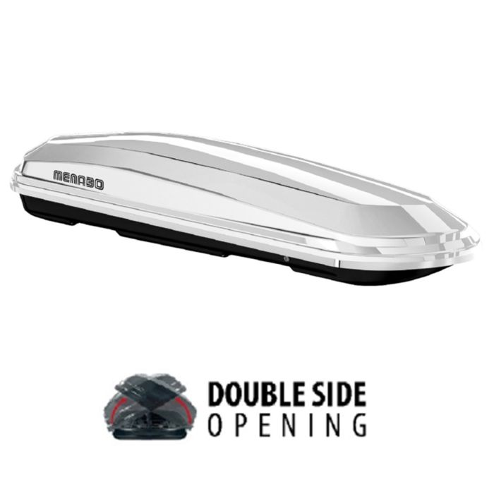  ΜΠΑΓΚΑΖΙΕΡΑ ΟΡΟΦΗΣ DIAMOND 450 DUO WHITE (ΛΕΥΚΗ (ΑΣΠΡΗ)/ΓΥΑΛΙΣΤΕΡΗ) MENABO 