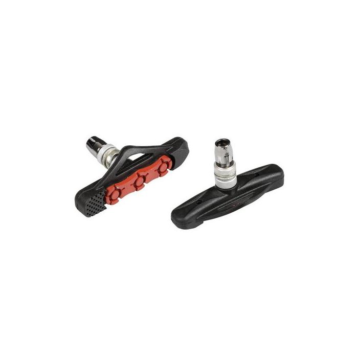  ΤΑΚΑΚΙΑ ΦΡΕΝΩΝ ΠΟΔΗΛΑΤΟΥ (CITY/MTB BIKE) PREMIUM 72mm PF-12 ΜΑΥΡΟ/ΚΟΚΚΙΝΟ 2ΤΕΜ. 