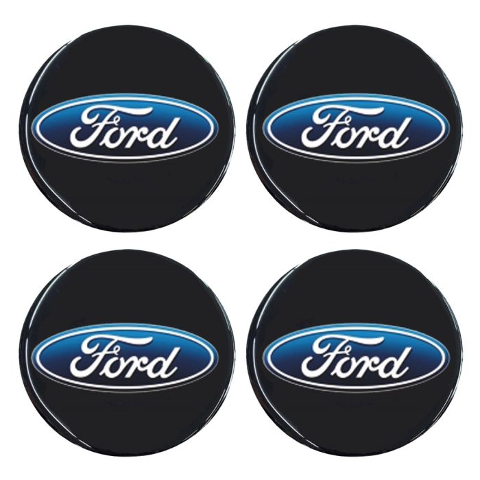  FORD ΑΥΤΟΚΟΛΛΗΤΑ ΖΑΝΤΩΝ 6 cm ΜΑΥΡΟ/ΜΠΛΕ/ΛΕΥΚΟ ΜΕ ΕΠΙΚΑΛΥΨΗ ΣΜΑΛΤΟΥ - 4 ΤΕΜ. 