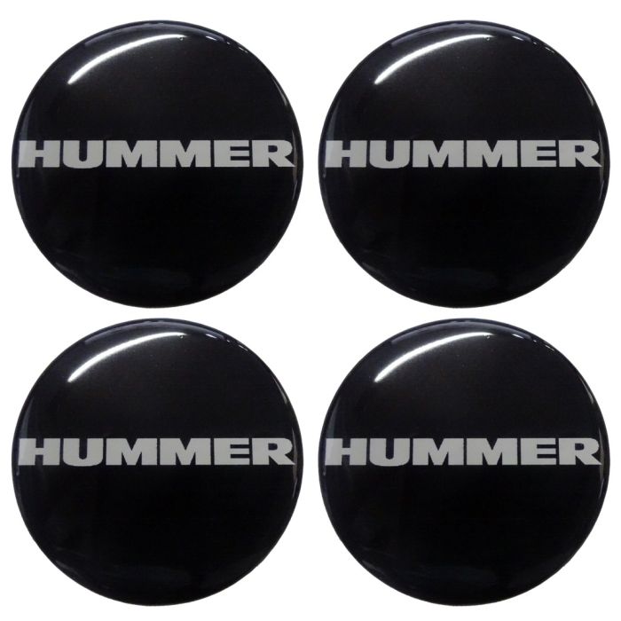  HUMMER ΑΥΤΟΚΟΛΛΗΤΑ ΣΗΜΑΤΑ ΖΑΝΤΩΝ 6 cm ΜΑΥΡΑ ΜΕ ΕΠΙΚΑΛΥΨΗ ΣΜΑΛΤΟΥ  - 4 ΤΕΜ. 