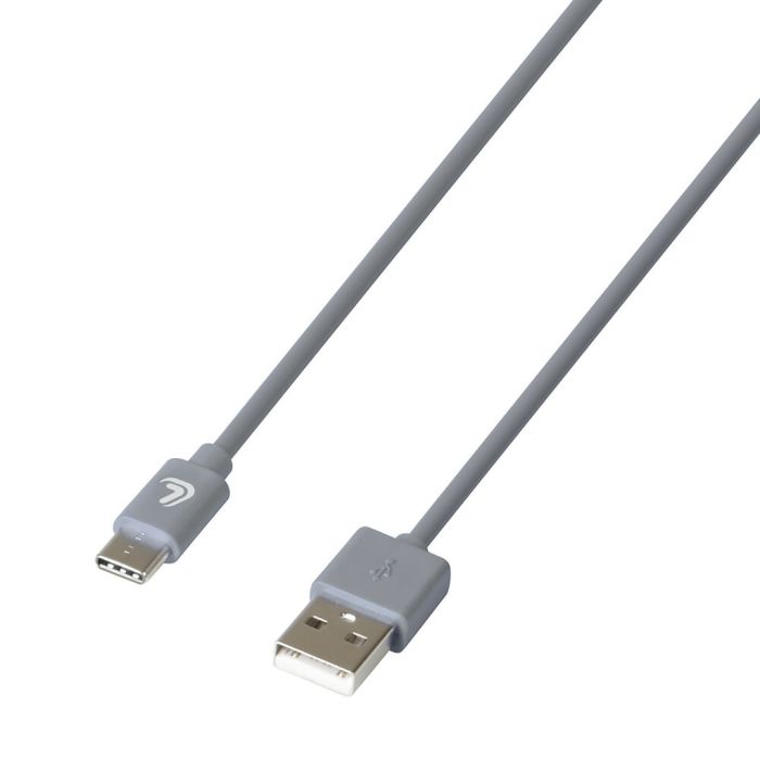  ΚΑΛΩΔΙΟ ΦΟΡΤΙΣΗΣ ΚΑΙ ΣΥΓΧΡΟΝΙΣΜΟΥ USB TYPE-C 200cm ΓΚΡΙ ESSENTIALS LAMPA - 1 ΤΕΜ. 
