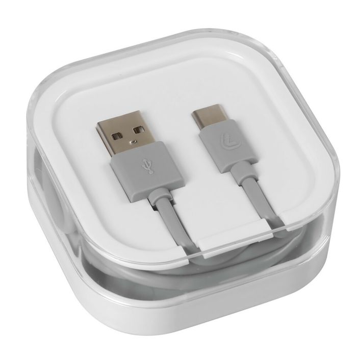  ΚΑΛΩΔΙΟ ΦΟΡΤΙΣΗΣ ΚΑΙ ΣΥΓΧΡΟΝΙΣΜΟΥ USB TYPE-C 200cm ΓΚΡΙ ESSENTIALS LAMPA - 1 ΤΕΜ. 