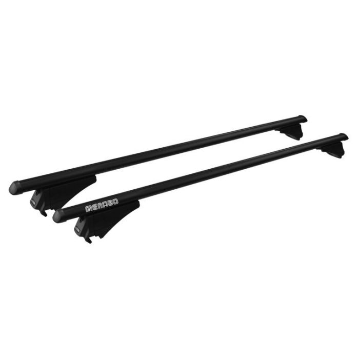  ΜΠΑΡΕΣ ΟΡΟΦΗΣ ΑΝΟΔΙΩΜΕΝΟΥ ΑΛΟΥΜΙΝΙΟΥ TIGER XL BLACK 135 cm MENABO (STANDARD - RAISED/FLUSH RAILS) - 2 ΤΕΜ. 
