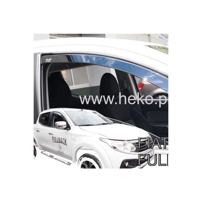  FIAT FULLBACK 4D 2016+ ΖΕΥΓΑΡΙ ΑΝΕΜΟΘΡΑΥΣΤΕΣ ΑΠΟ ΕΥΚΑΜΠΤΟ ΦΙΜΕ ΠΛΑΣΤΙΚΟ HEKO - 2 ΤΕΜ. 