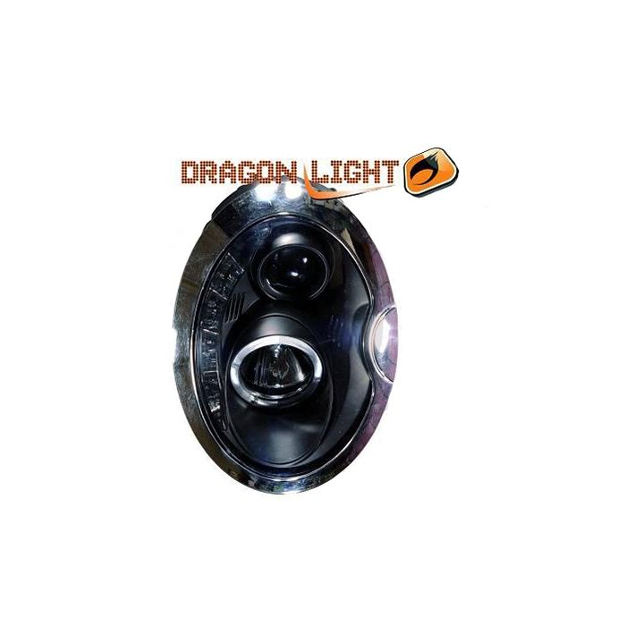  BMW MINI R50/R52/R53 01-06 DRAGONLIGHT+LED BLACK 