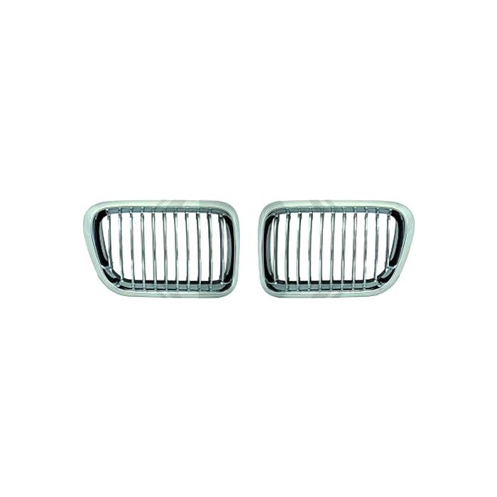  BMW ΣΕΙΡΑ 3 E36 1996-1999  COUPE/CABRIO/COMPACT ΜΑΣΚΑΚΙΑ ΕΜΠΡΟΣ SPORT-LOOK ΧΡΩΜΙΟ (ΚΑΡΔΙΕΣ) 